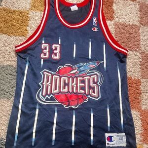 Vintage Houston Rockets Scottie Pippen #33 Champion Jersey - Size 40 (Medium)